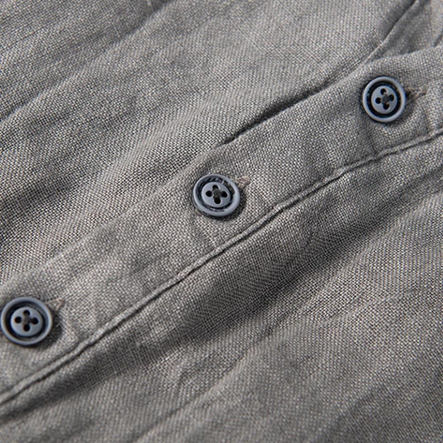 Rivrier l Men’s Cotton–Linen Shirt Half Sleeves – Lightweight Luxury Tailoring