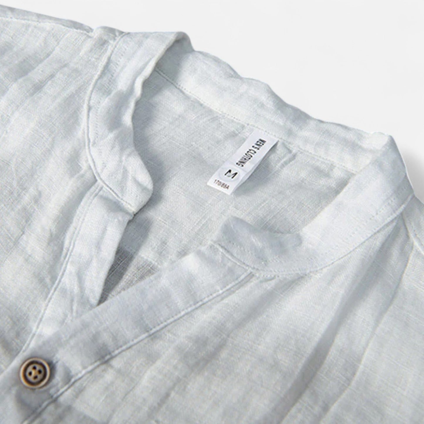 Rivrier l Men’s Cotton–Linen Shirt Half Sleeves – Lightweight Luxury Tailoring