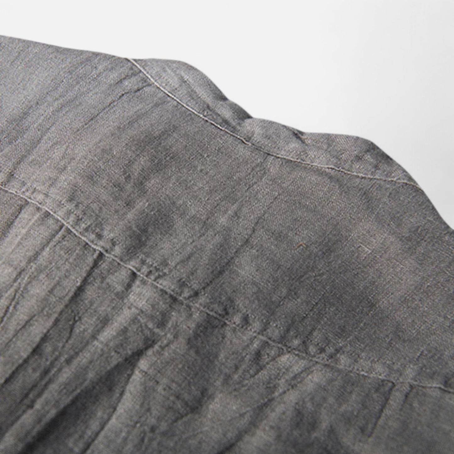 Rivrier l Men’s Cotton–Linen Shirt Half Sleeves – Lightweight Luxury Tailoring