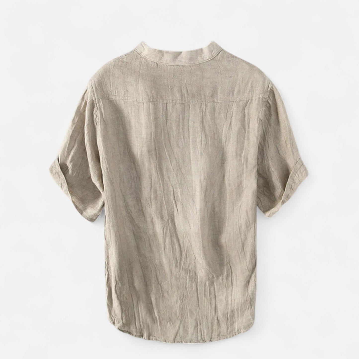 Rivrier l Men’s Cotton–Linen Shirt Half Sleeves – Lightweight Luxury Tailoring