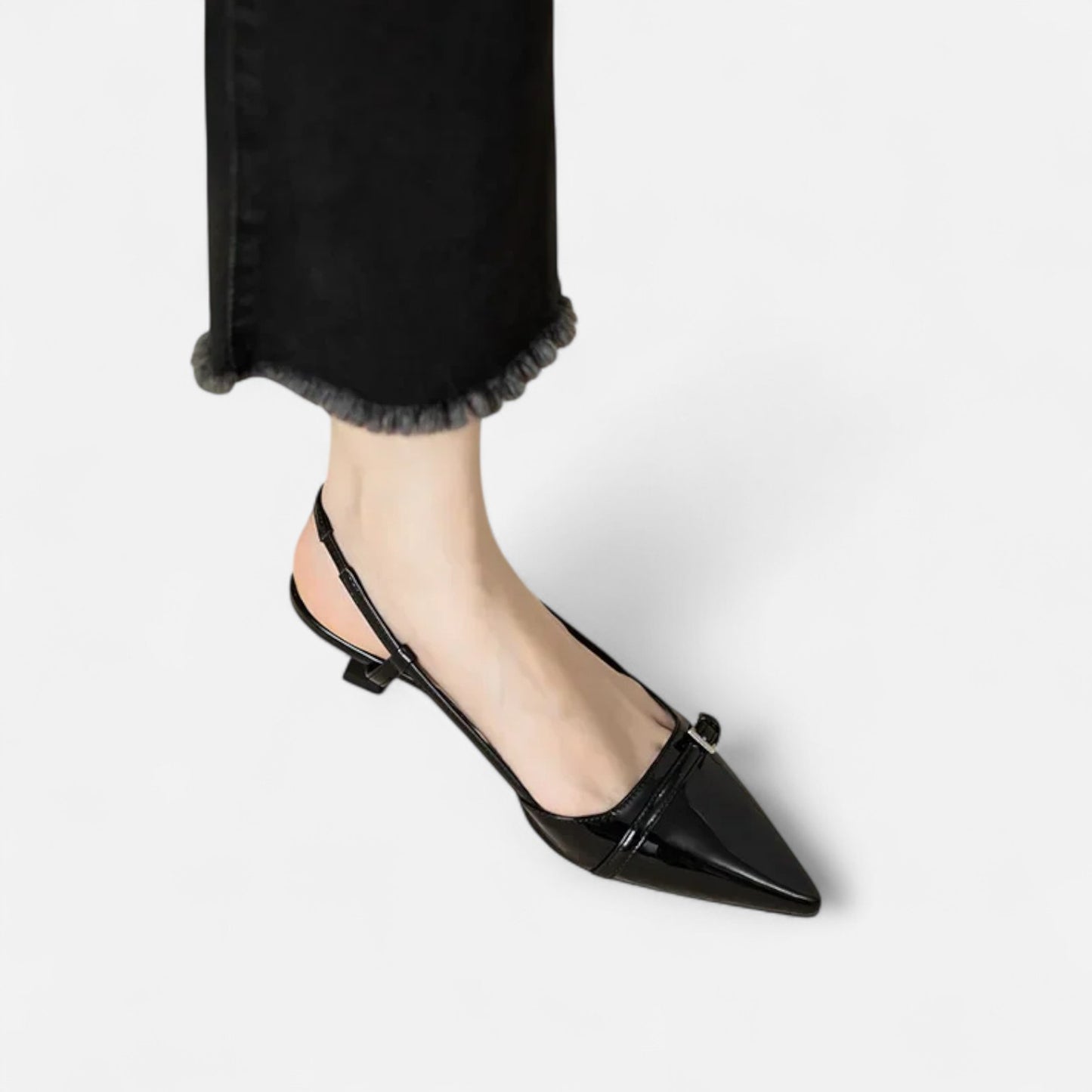 Rivrier l Women’s Leather Mid‑Heel Pumps – Elegant Everyday Comfort