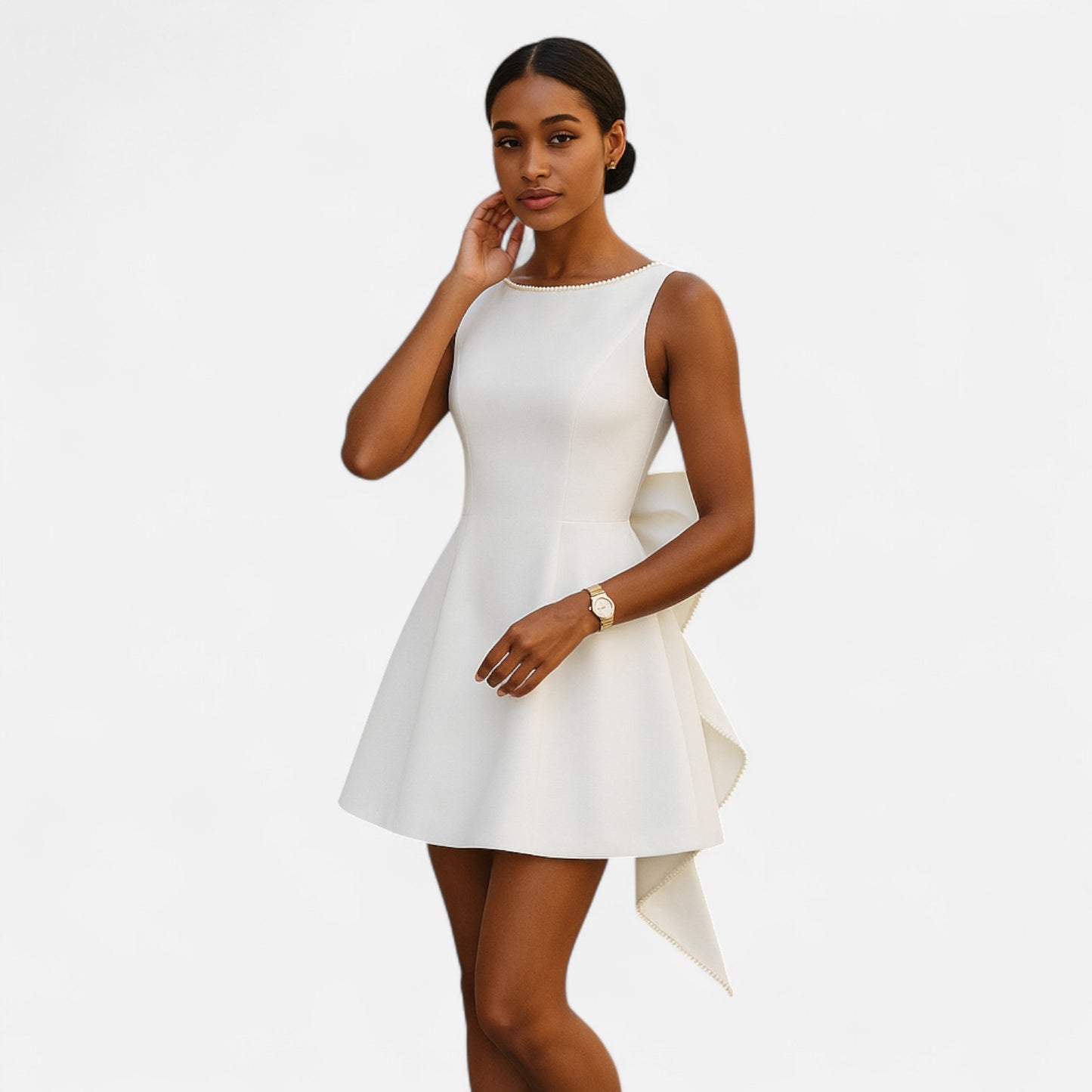 Rivrier l Women’s Elegant Mini Dress – Refined Cocktail Silhouette