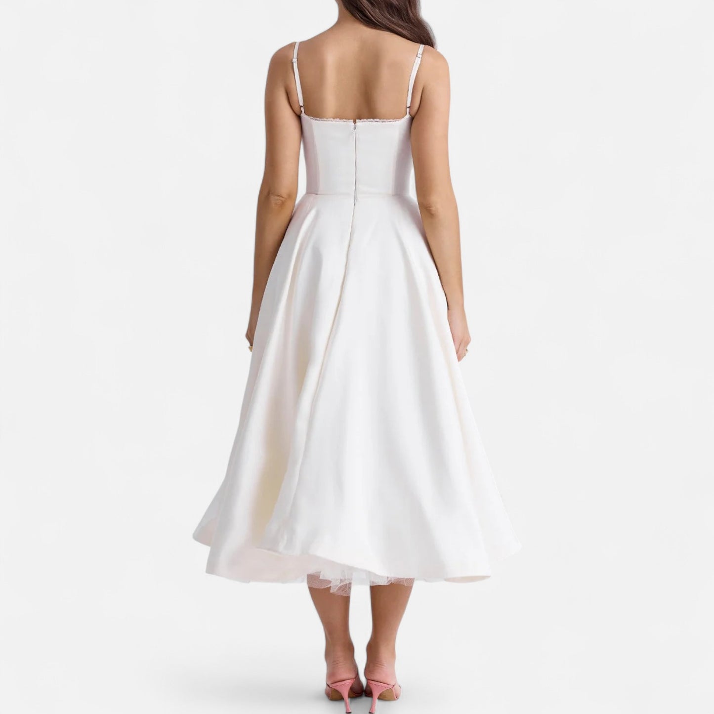 Rivrier l Women’s Elegant Midi Dress – Polished Mid‑Length Refinement