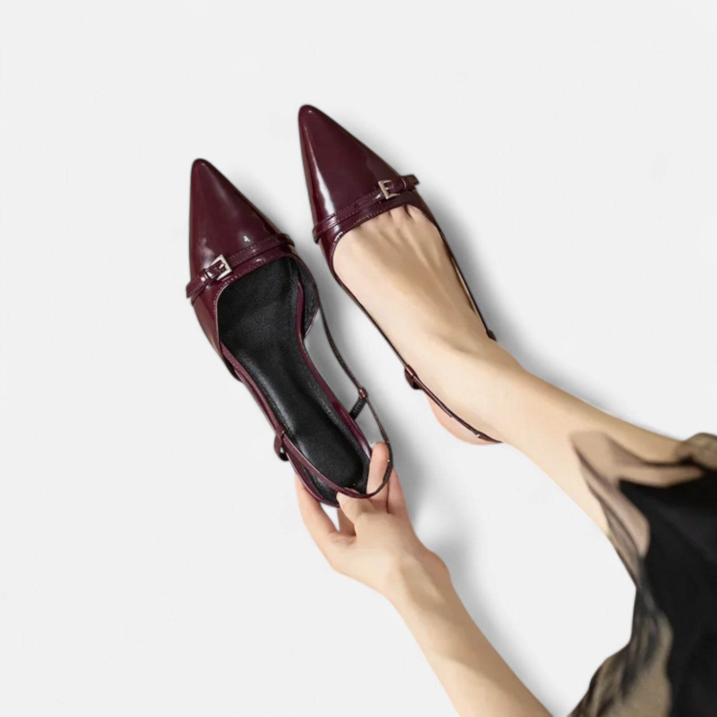 Rivrier l Women’s Leather Mid‑Heel Pumps – Elegant Everyday Comfort