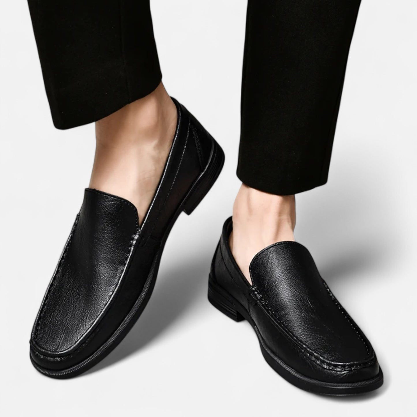 Rivrier l  Men’s Leather Slip‑On Formal Wedding Shoes – Refined Elegance
