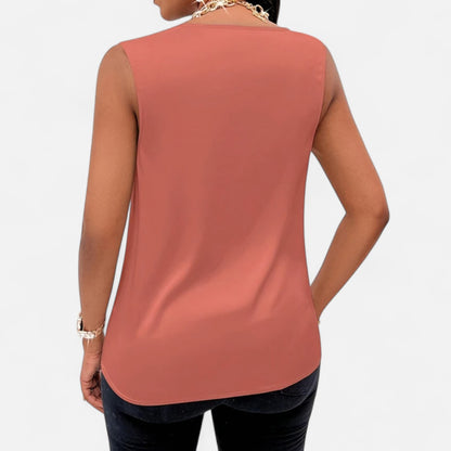 Rivrier l Women’s Silk‑Satin Tank Top – Luxe Simplicity