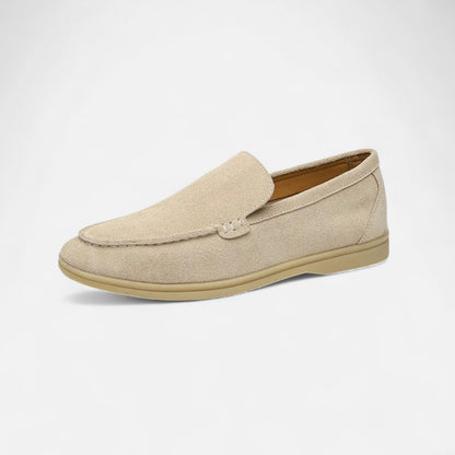RIvrier l  Men’s Suede Leather British‑Style Loafers – Heritage Refinement