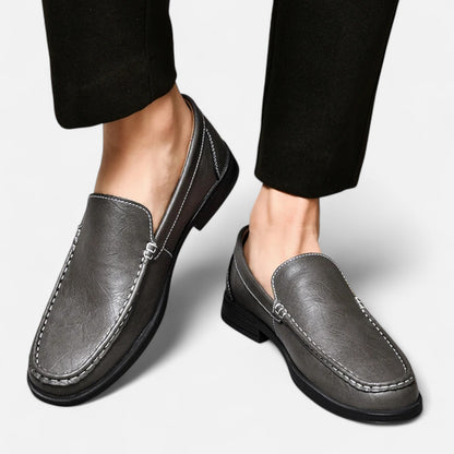Rivrier l  Men’s Leather Slip‑On Formal Wedding Shoes – Refined Elegance