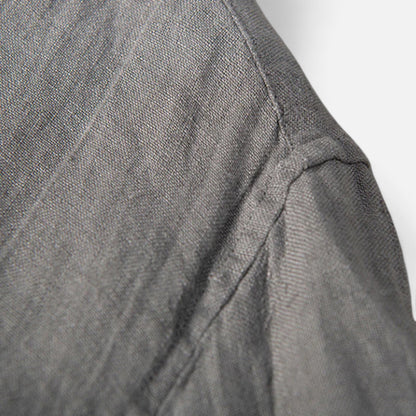  Rivrier l Men’s Cotton–Linen Shirt Half Sleeves – Lightweight Luxury Tailoring
