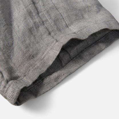  Rivrier l Men’s Cotton–Linen Shirt Half Sleeves – Lightweight Luxury Tailoring