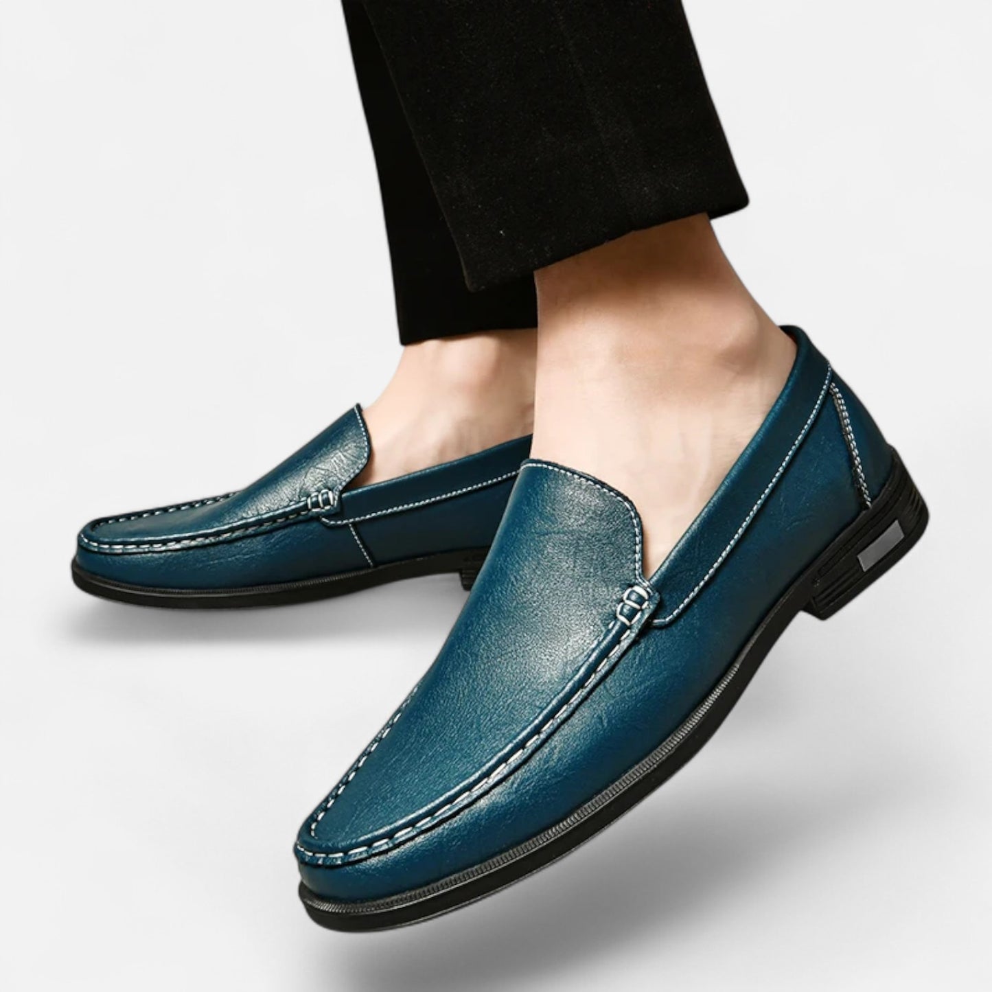 Rivrier l  Men’s Leather Slip‑On Formal Wedding Shoes – Refined Elegance