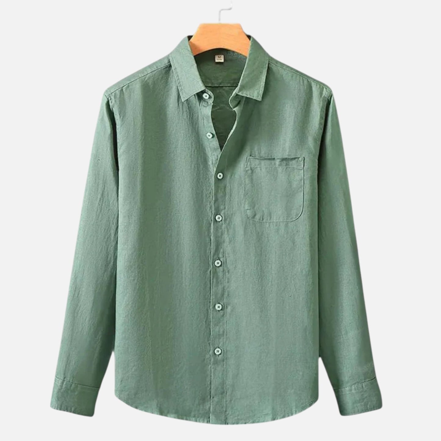  Rivrier l Men’s Pure Linen Shirt – Refined Breathable Tailoring