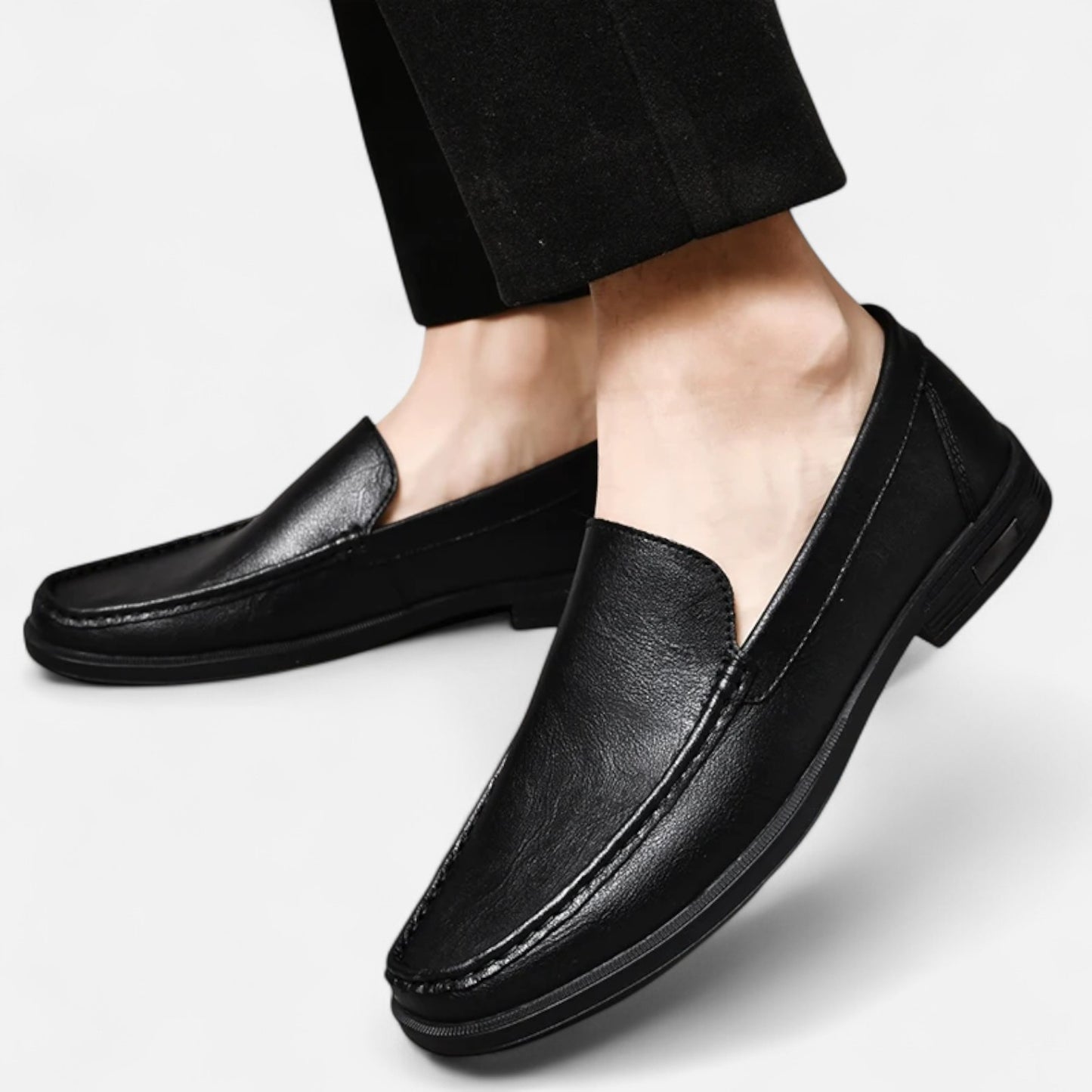 Rivrier l  Men’s Leather Slip‑On Formal Wedding Shoes – Refined Elegance