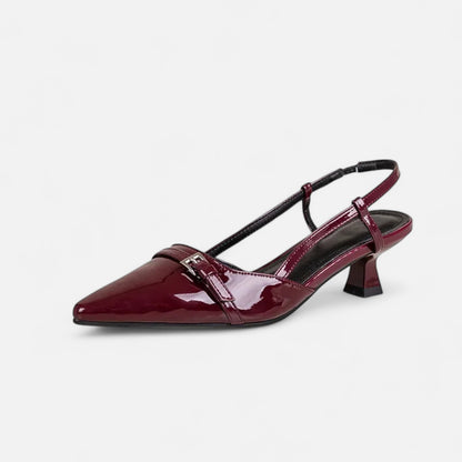 Rivrier l Women’s Leather Mid‑Heel Pumps – Elegant Everyday Comfort