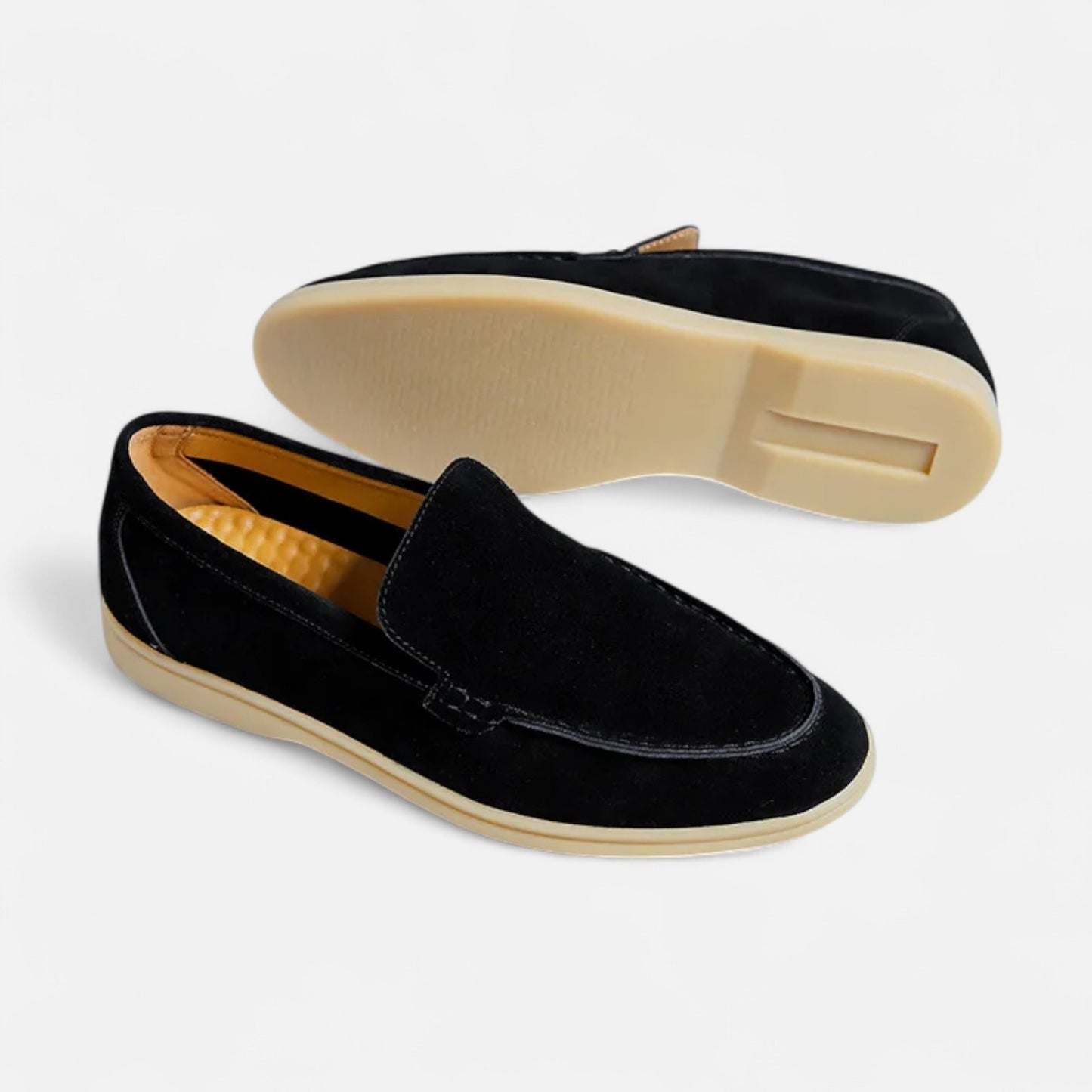 RIvrier l  Men’s Suede Leather British‑Style Loafers – Heritage Refinement
