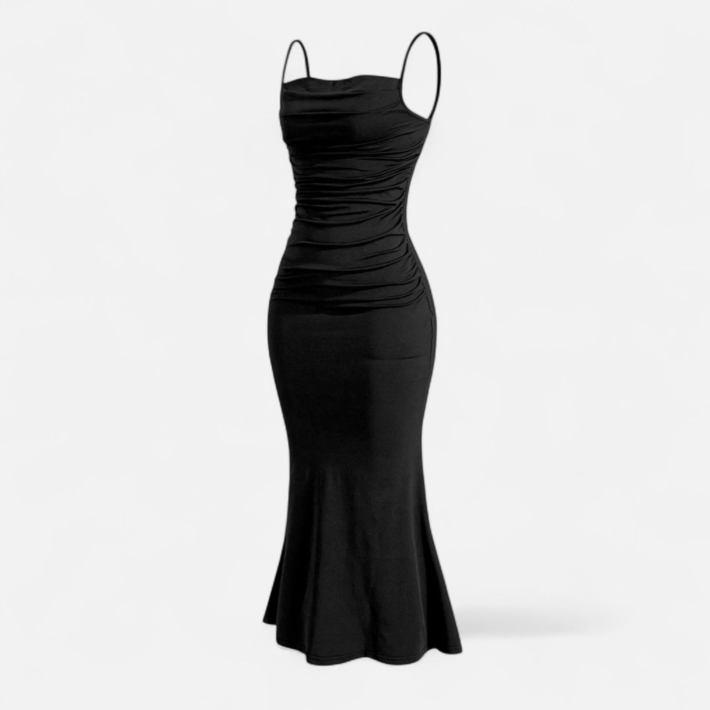 Rivrier l  Women’s Party Maxi Dress – Sleeveless Satin Formal Gown