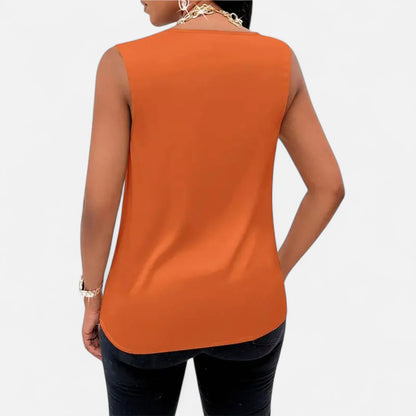 Rivrier l Women’s Silk‑Satin Tank Top – Luxe Simplicity