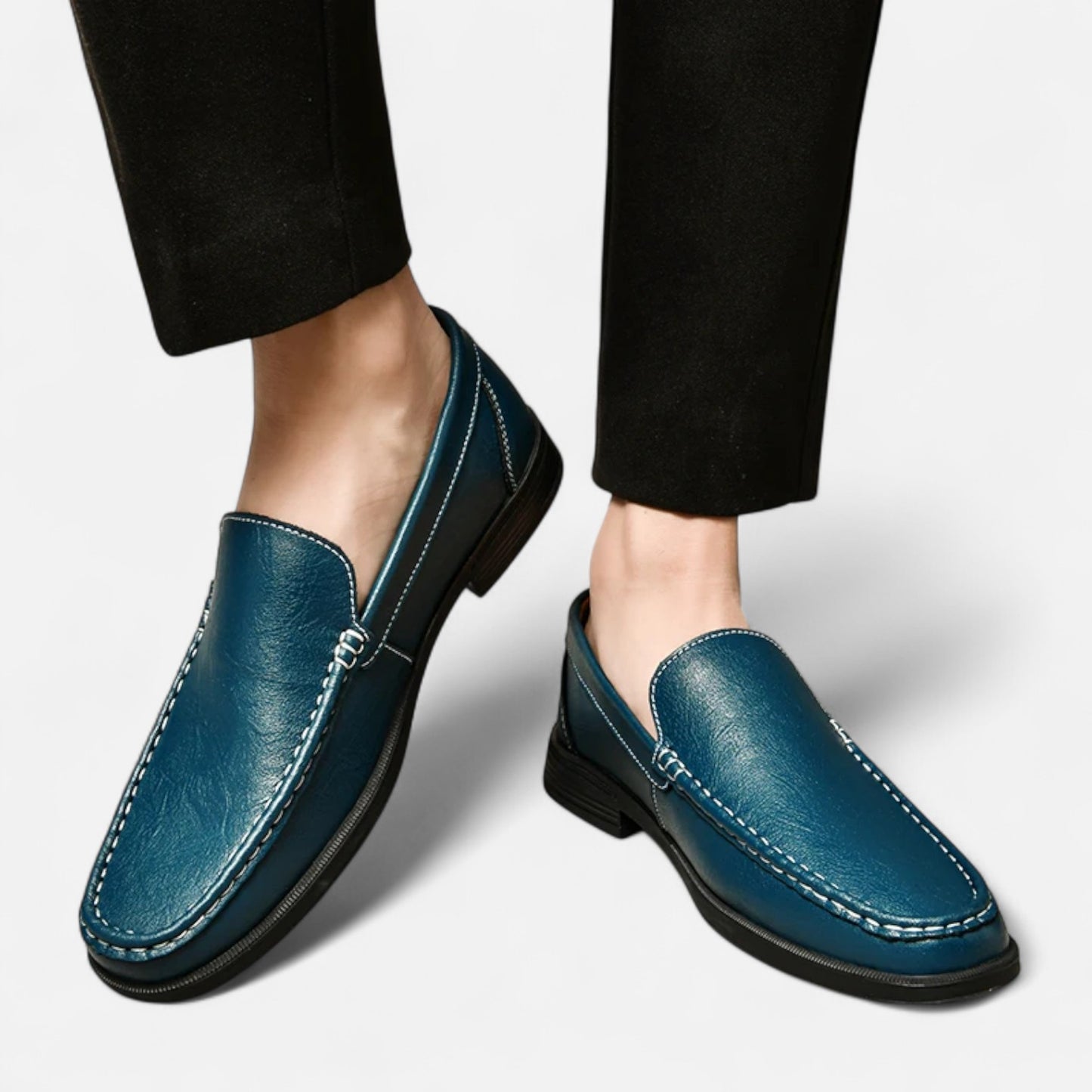 Rivrier l  Men’s Leather Slip‑On Formal Wedding Shoes – Refined Elegance