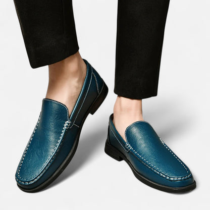 Rivrier l  Men’s Leather Slip‑On Formal Wedding Shoes – Refined Elegance