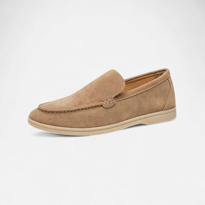 RIvrier l  Men’s Suede Leather British‑Style Loafers – Heritage Refinement