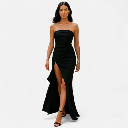  Rivrier l Women’s Twisted Maxi Dress – Sleek Statement Elegance