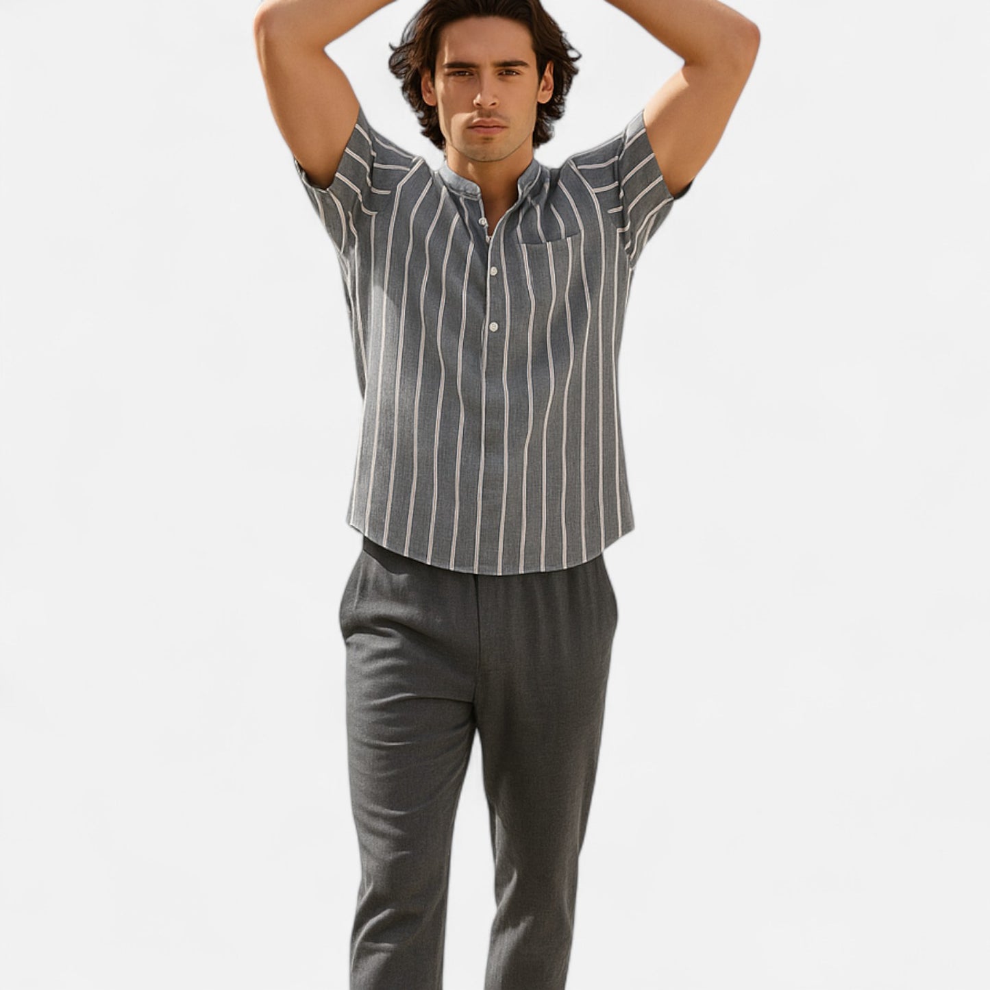 Rivrier l Men’s Bretonaise Cotton–Linen Sailor Shirt – Heritage Nautical Style