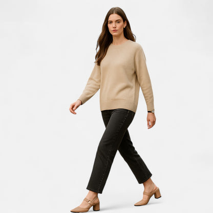 Rivrier l  Women’s Leather Mid‑Heel Pumps – Poised Elegance with Comfort