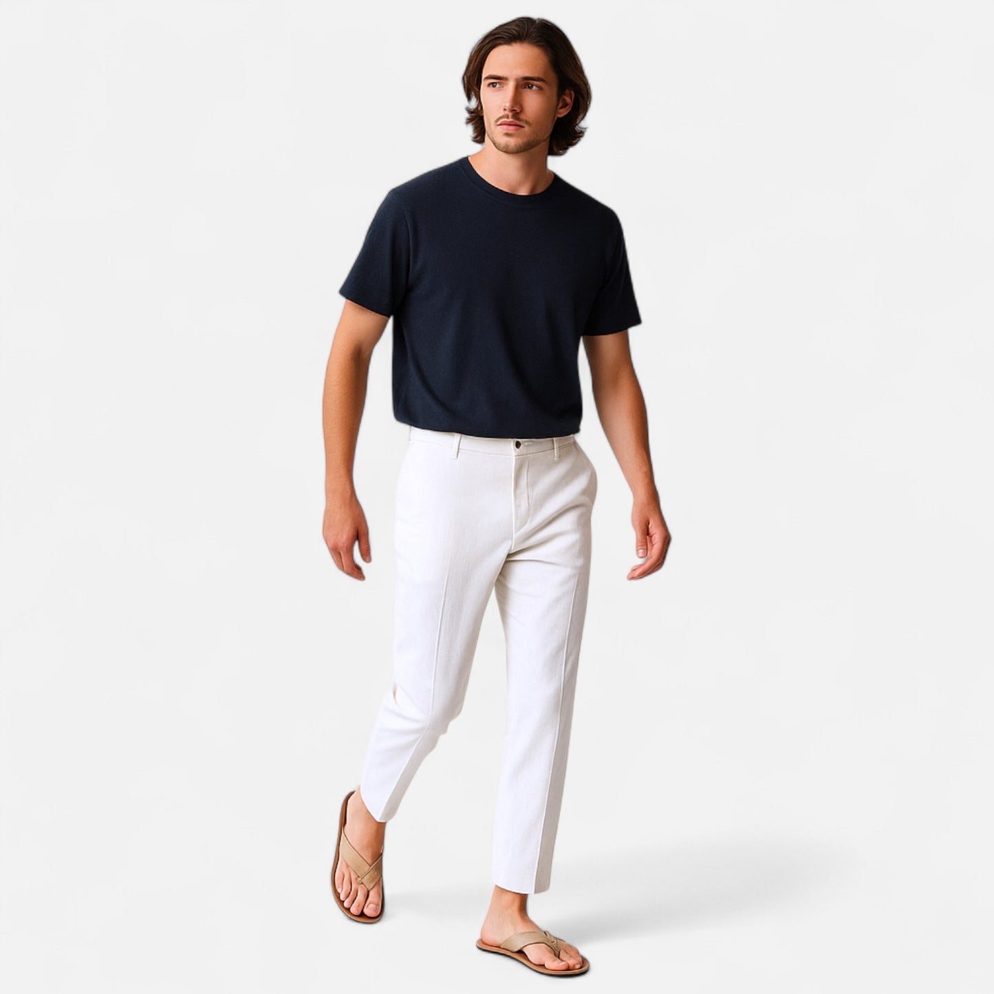  Rivrier l Men’s Pure Linen Trousers – Summer-Ready Tailored Elegance