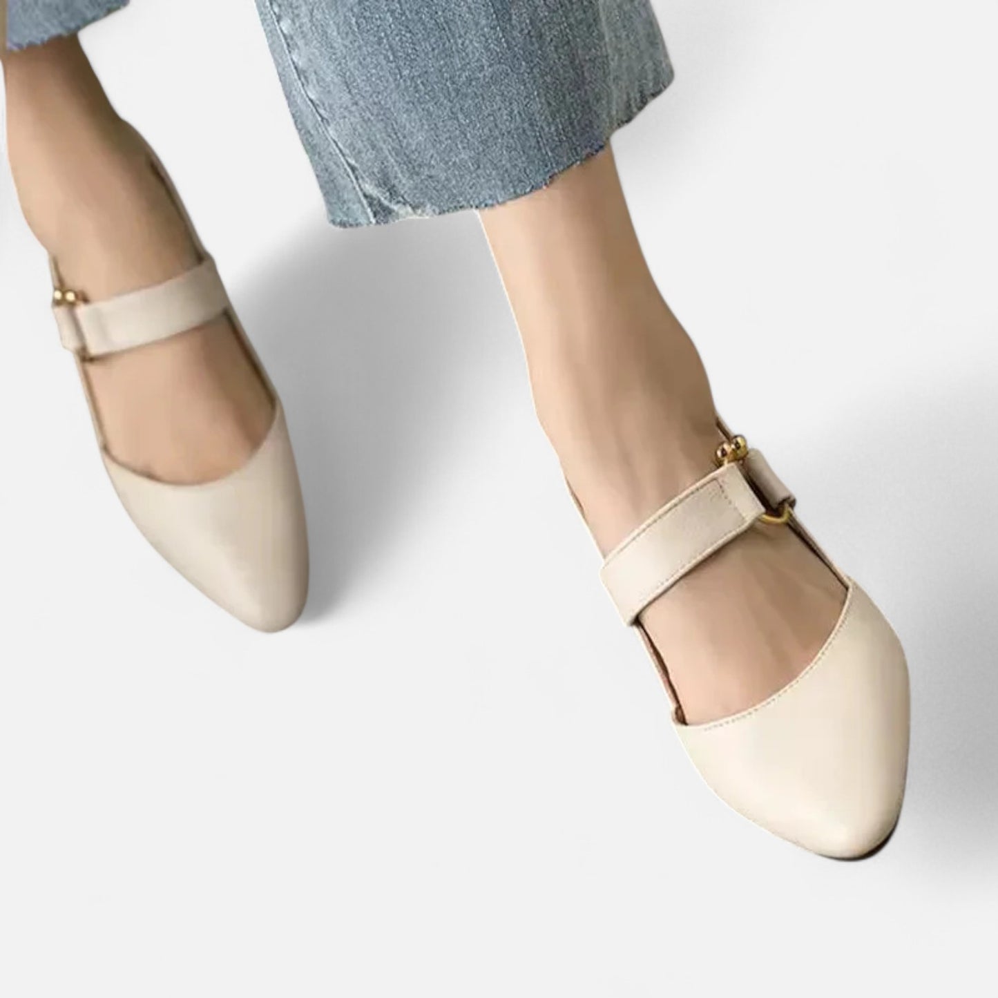 Rivrier l  Women’s Leather Mid‑Heel Pumps – Poised Elegance with Comfort