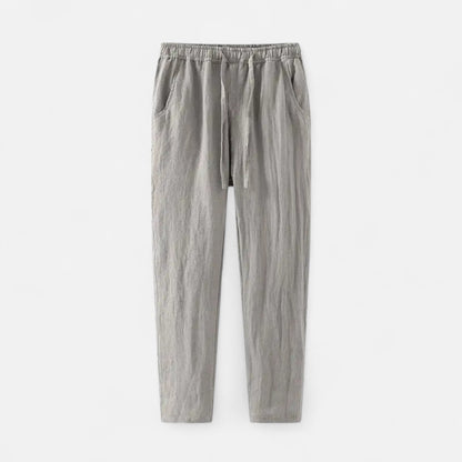 Rivrier l Men’s Pure Linen Trousers – Lightweight Tailored Elegance