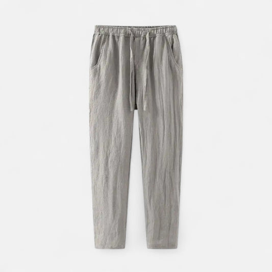 Rivrier l Men’s Pure Linen Trousers – Lightweight Tailored Elegance