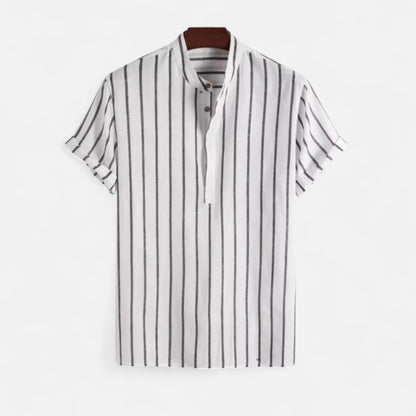 Rivrier l Men’s Bretonaise Cotton–Linen Sailor Shirt – Heritage Nautical Style