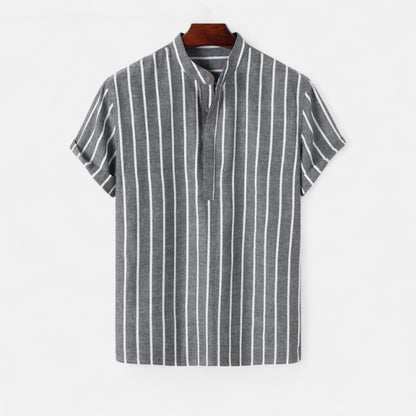 Rivrier l Men’s Bretonaise Cotton–Linen Sailor Shirt – Heritage Nautical Style
