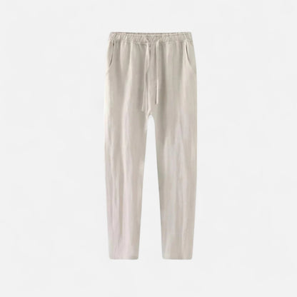 Rivrier l Men’s Pure Linen Trousers – Lightweight Tailored Elegance
