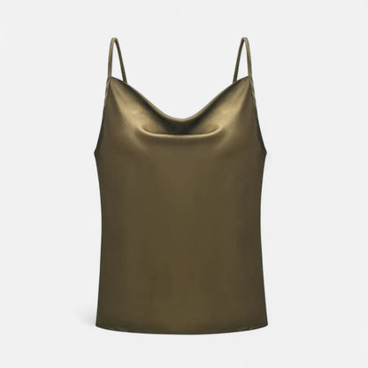 Rivrier l Women’s Silk‑Satin Tops – Luxe Layering Essentials