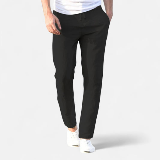 Rivrier l Men’s Cotton‑Linen Trousers – Lightweight Summer Tailoring