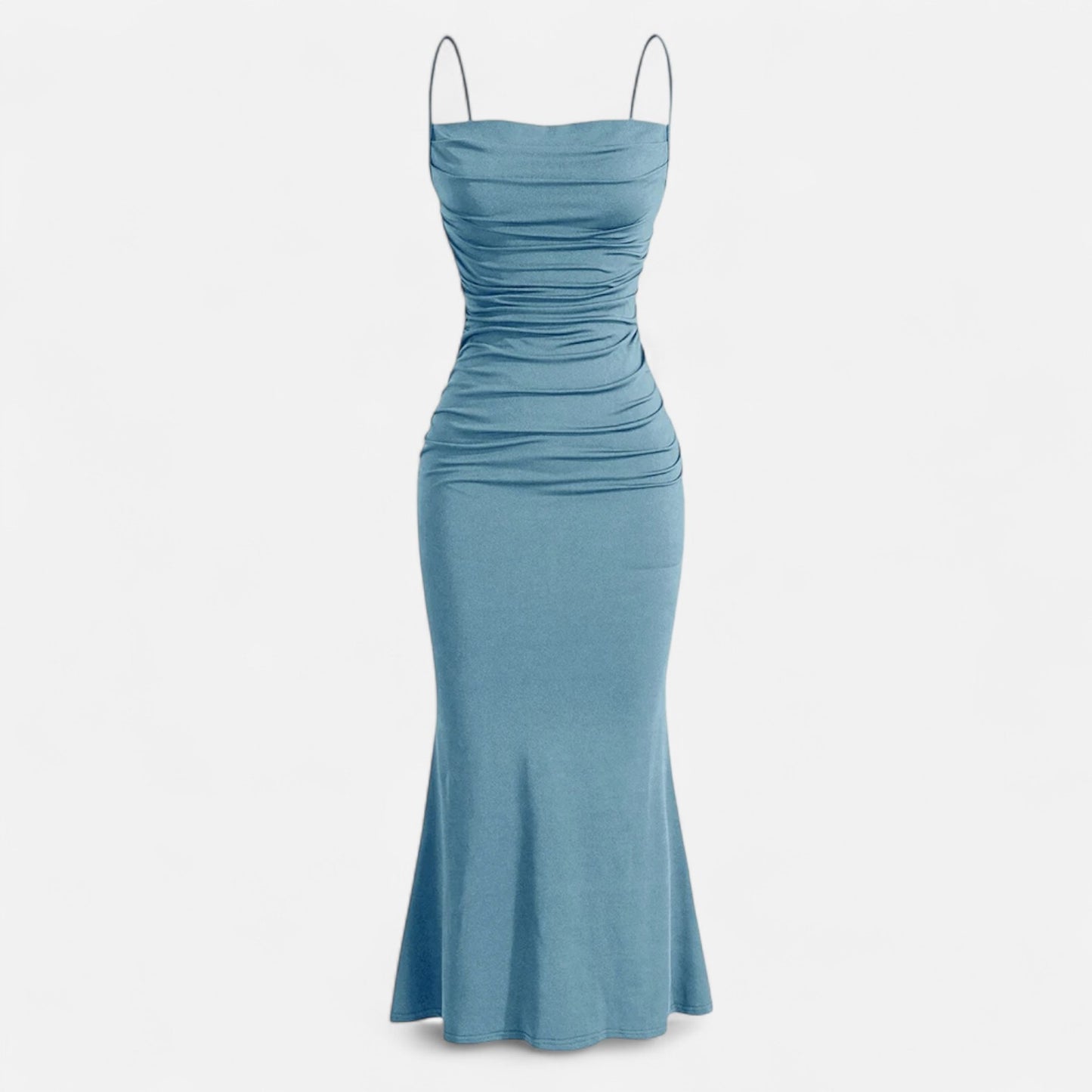 Rivrier l  Women’s Party Maxi Dress – Sleeveless Satin Formal Gown