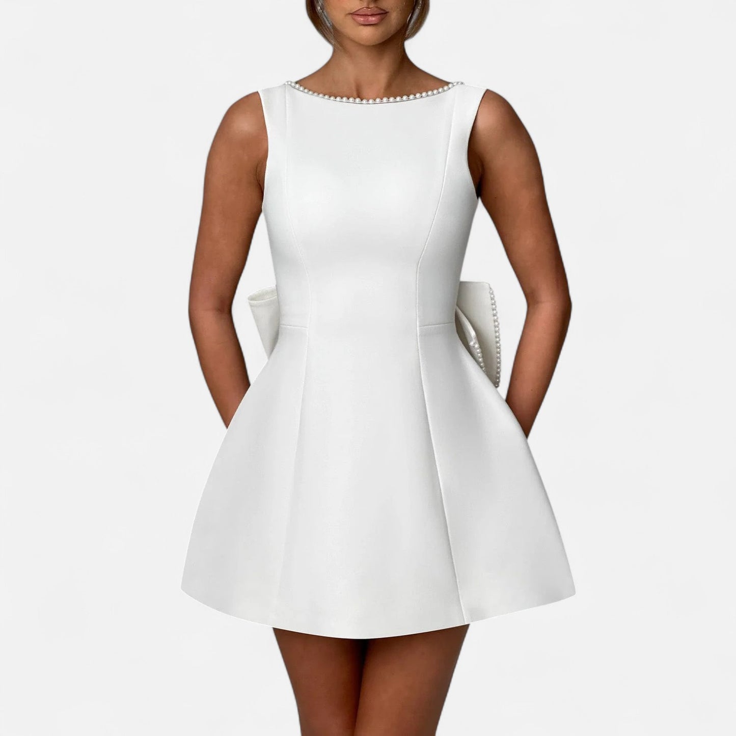 Rivrier l Women’s Elegant Mini Dress – Refined Cocktail Silhouette