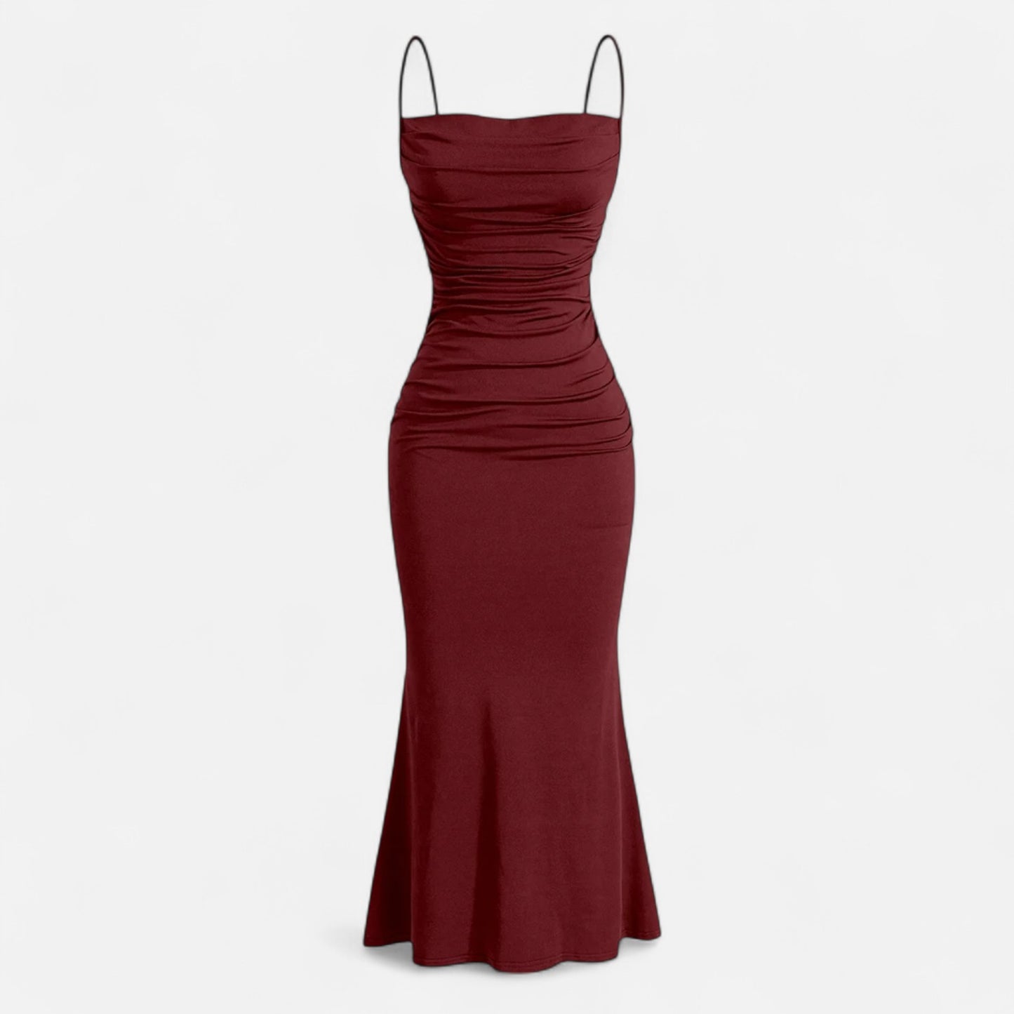 Rivrier l  Women’s Party Maxi Dress – Sleeveless Satin Formal Gown