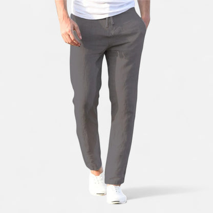 Rivrier l Men’s Cotton‑Linen Trousers – Lightweight Summer Tailoring