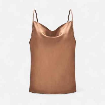 Rivrier l Women’s Silk‑Satin Tops – Luxe Layering Essentials