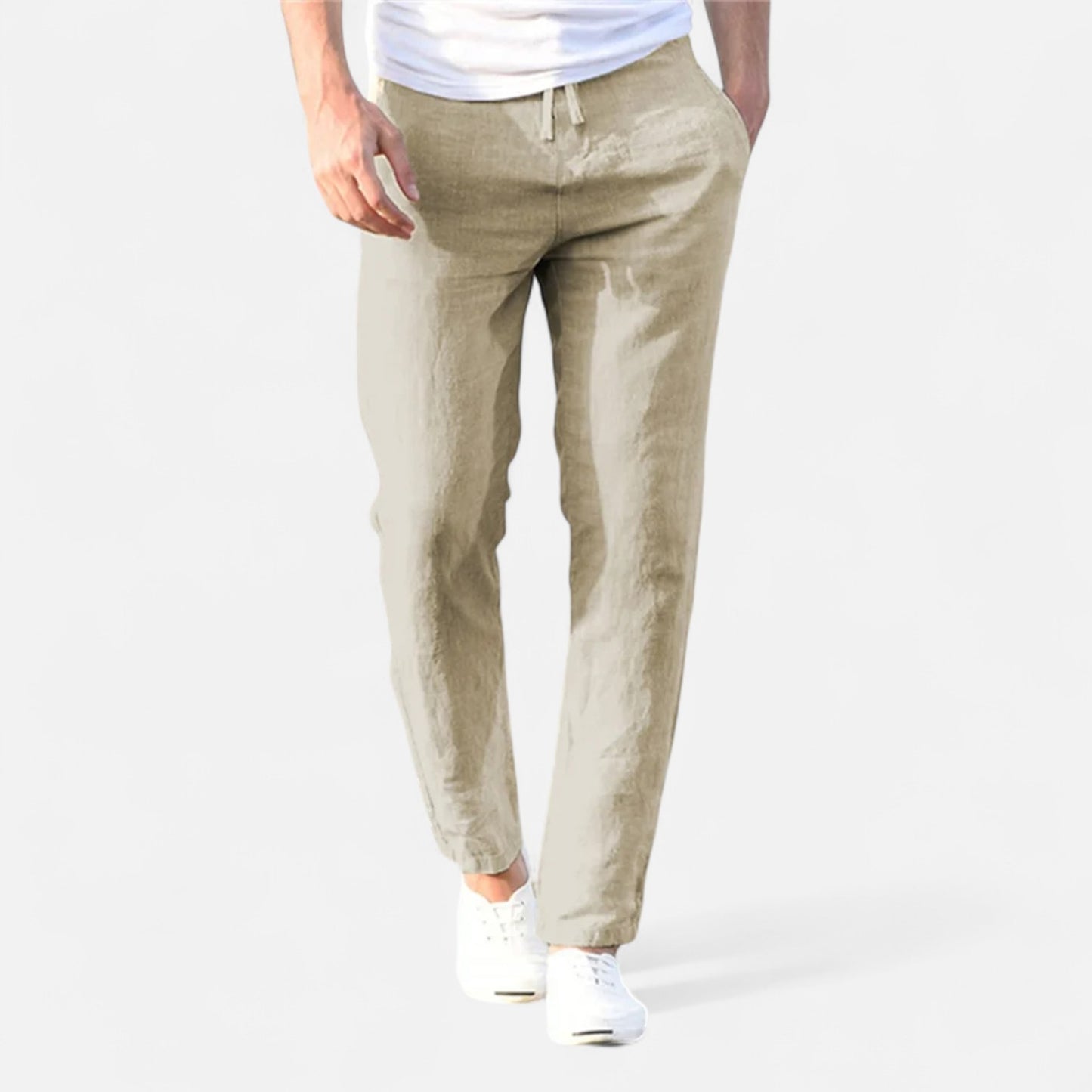 Rivrier l Men’s Cotton‑Linen Trousers – Lightweight Summer Tailoring