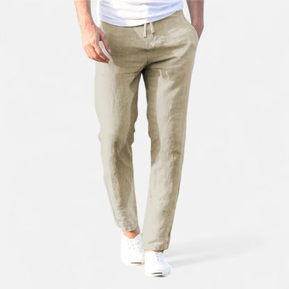 Rivrier l Men’s Cotton‑Linen Trousers – Lightweight Summer Tailoring