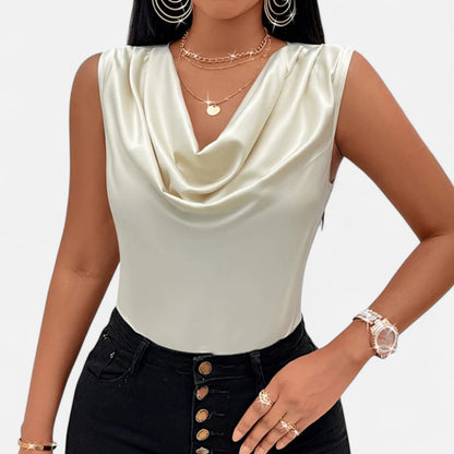 Rivrier l Women’s Silk‑Satin Tank Top – Luxe Simplicity