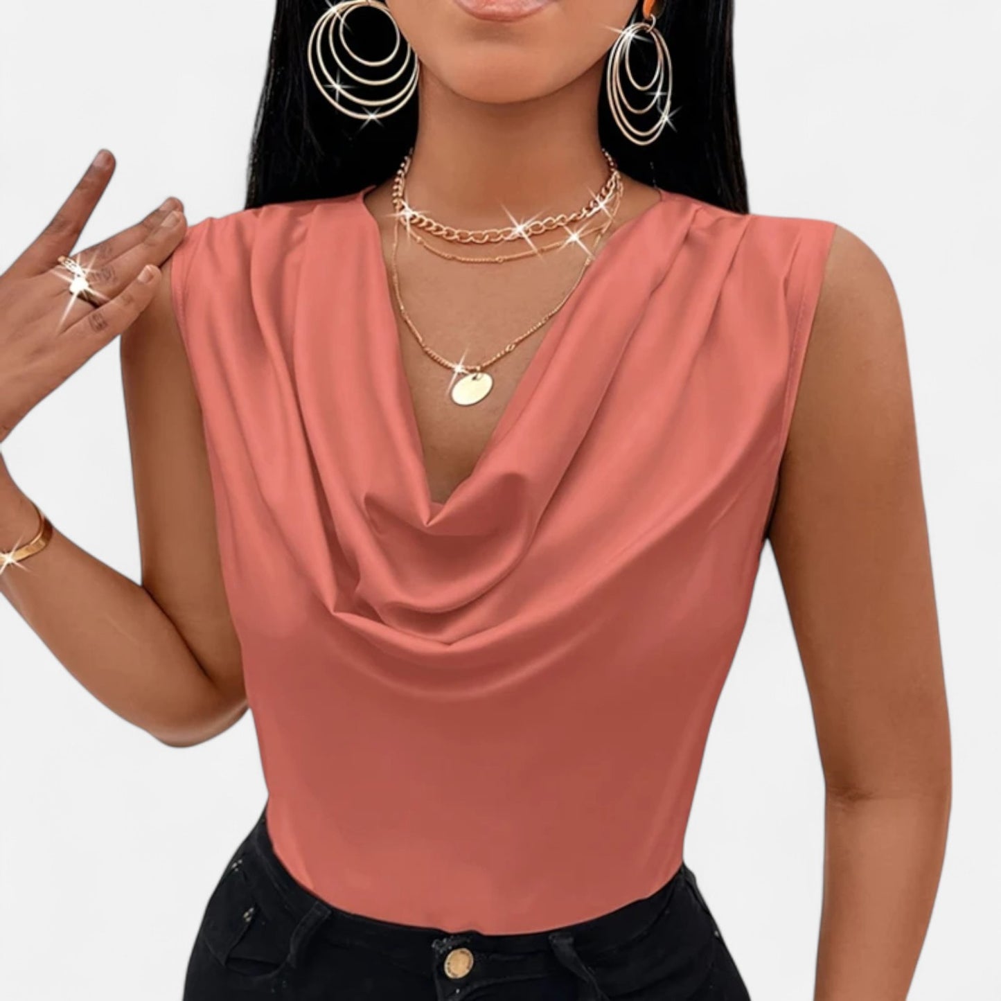 Rivrier l Women’s Silk‑Satin Tank Top – Luxe Simplicity