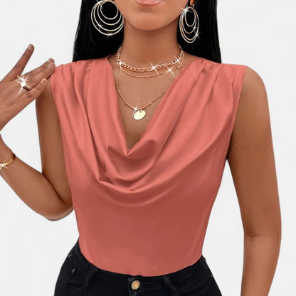 Rivrier l Women’s Silk‑Satin Tank Top – Luxe Simplicity