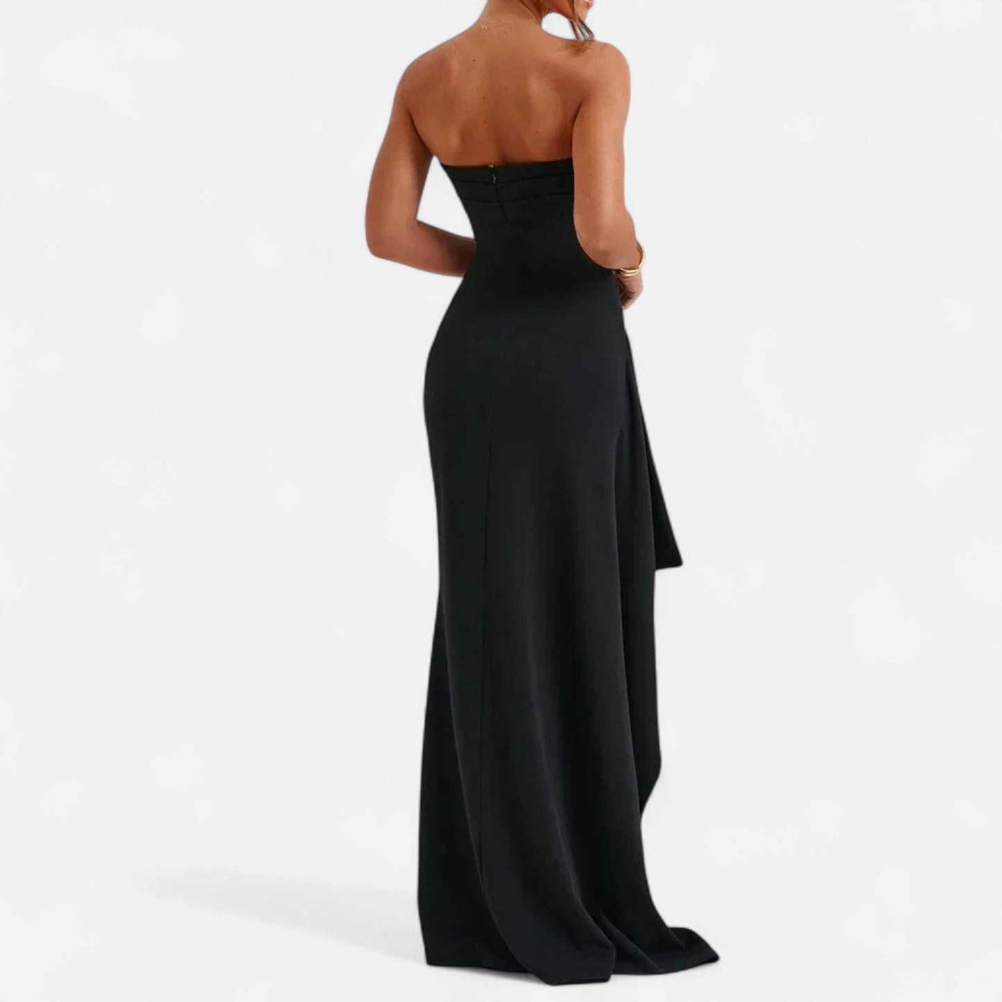  Rivrier l Women’s Twisted Maxi Dress – Sleek Statement Elegance
