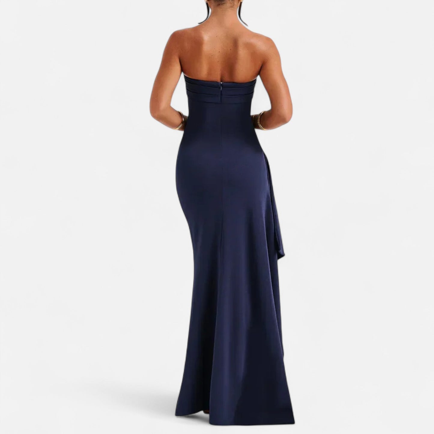  Rivrier l Women’s Twisted Maxi Dress – Sleek Statement Elegance